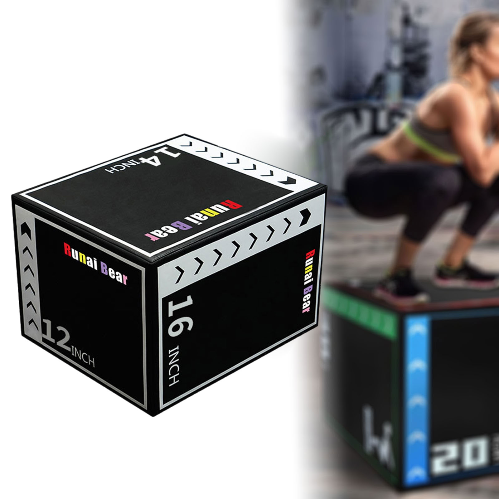 Plyo Jumping Exercise Box Port - Box Jump Plyo ulasan dan harga