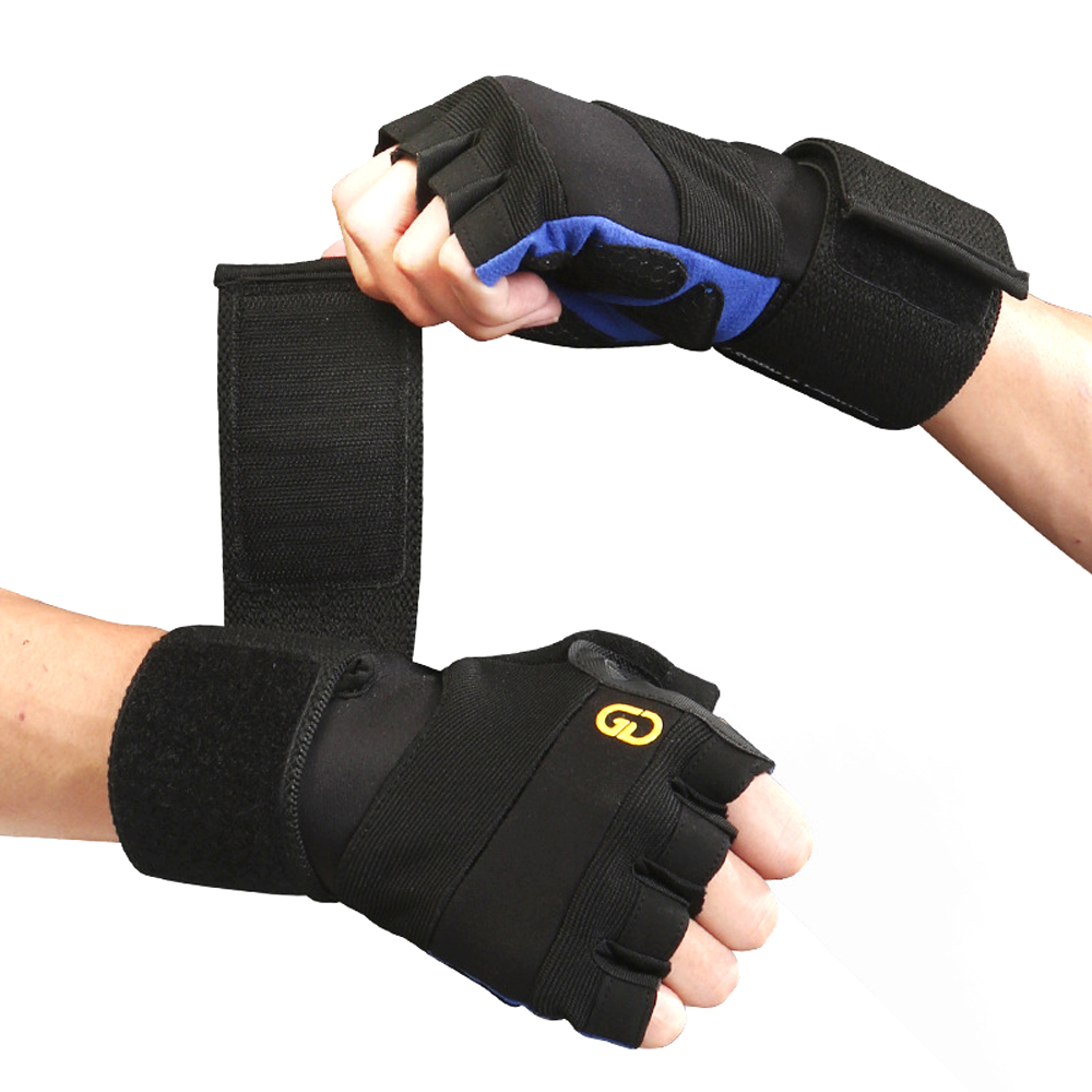 1Pair Workout Gloves with Wris - Crossfit Gym Gear ulasan dan harga