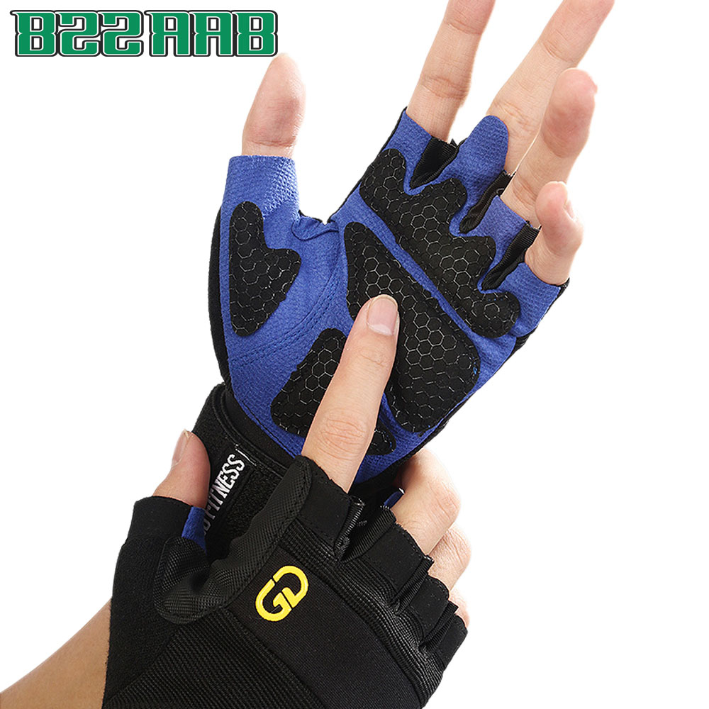 1Pair Workout Gloves with Wris - Crossfit Gym Gear ulasan dan harga