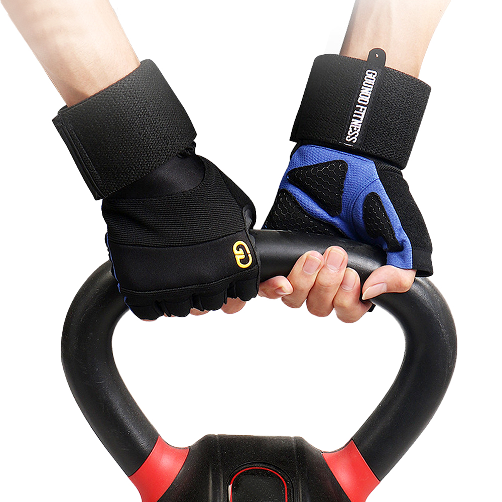 1Pair Workout Gloves with Wris - Crossfit Gym Gear ulasan dan harga